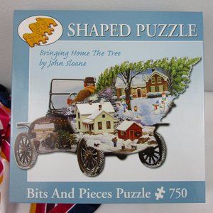 750 Piece Bringing Home The Tree Shaped Puzzle by Bits And Pieces